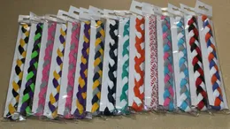2015 wholesale cheap 3-rope braided nylon stretch sports hair headband for women&girls