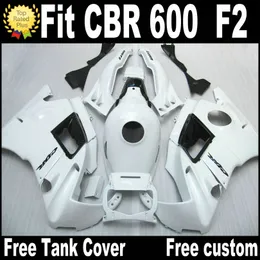 Högkvalitativa fångar för Honda CBR 600 F2 1991 1992 1993 1994 CBR600 91 - 94 Svart Vit Fairing Body Kit RP40