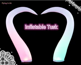 3m Lighting A Pair of Inflatable Tusks for Stage, Wedding Decoration