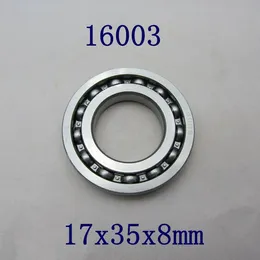 20pcs/lot 16003 17x35x8 open type thin wall deep groove ball bearing 17*35*8 mm