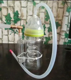 Flaskpottpott Ultra-starkt filterglaskah, färg, stil Slumpmässig leverans, Vattenrör, Glas Bongs, Glaskap, Rökning Rör