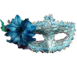 Damen-Maske Mit Rosenblüte & Spitze – Elegante Maskerade-Maske Für Party, Cosplay & Festival