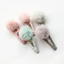 Nowe Baby BB Hotsale Hairball Hairpin 20 sztuk / partia Girls Fashion Hair Clips Cute Kids kokardka Hairpins Barrettes