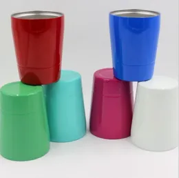 Chritmas barn gåvor 9oz rostfritt stleel isolerad dubbel vägg barn tumbler rostfritt stål vin tumbler minikopp med lock sugrör