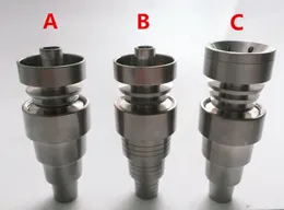 Evrensel Domeless 6 in 1 Titanyum Çiviler 10mm 14mm 18mm Ortak Erkek ve Dişi GR2 Kubbesiz Çivi Cam Bongs Su Boruları Dab Kuleleri