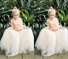 2016 Lovely Baby Girls Tiul Spódnice Biała Księżniczka Tutu Suknia Balowa Kwiat Girl Party Sukienki na Skirt Wedding Tanie Długie Spódnice dla dzieci