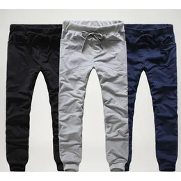 Venta al por mayor-2016 Mens Joggers Cargo Unique Pocket Hombres Pantalones con cordones Pantalones de chándal Harem Pantalones Hombres Jogging Sport Pantalones Hombres Pantalones Hombre