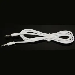 AUX Stereo Car audio 3.5mm cables male to male Extension audio Cable For MP3 For MP4 For iPhone For cellphone white DHL free
