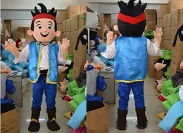 2018 Hot Sale Jake Mascot Neverland smal pirat Fancy Vuxen Storlek Jake Mascot Kostym Gratis frakt