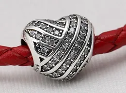 2016 ciondoli per la festa della mamma 925 perline in argento sterling con cz Love Lines Adatto per bracciali Pandora Autentico commercio all'ingrosso di gioielli fai da te originali