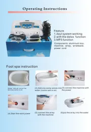 1piece Free & Fast Shipping By DHL/Fedex A10 Dual Detox Foot Spa Machine Ion Cleanser Footbath Ion Detoxification Detox Machine Ion Foot Spa