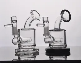 Nyaste Bubbler Glass Ash Catcher Inline Percolator Vattenrör Olje Rig Bong Bästa kvalitet 14mm Joint Gratis frakt