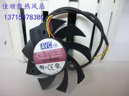 Original AVC DESC0715R2E 7 CM 12 V 0.2A 3 line placa de vídeo ventilador de refrigeração
