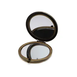 Blank Compact Mirror DIY Metal Pocket Cosmetic Portable Mirrorr 70mm/2.75inch Bronze Color#18410-3 FREE SHIPPING