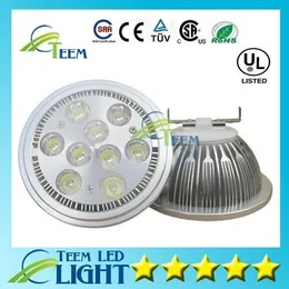 DHL High Power Led Lamp 21W 27W Dimmable AR111 E27 G53 GU10 LED lighting bulb Spotlight AC 85-265V Led down lights 100