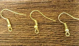 500pcs/lot Gold Plated Earring Hooks Finding For DIY Fashion Craft Jewelry 15mm AW26