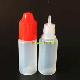Factory Wholesale 6000pcs Empty 10 ml Plastic Bottles with Child Proof Caps Thin Tip HOt Sale 10ml E-Liquid Oil Bottles