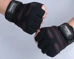 Wholesale-A34 Weight Lifting Gym Gloves Workout Wrist Wrap Sports Exercise Training Fitness