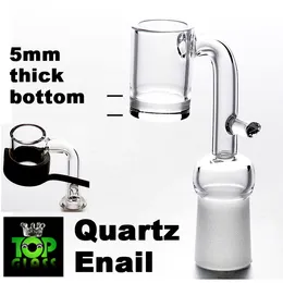 DHL Thick Bottom Electronic Domeless Quartz Banger Enail with 10/14/18MM Male Female for 20mm heating coil