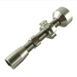 Smoking Pipe GR2 Titanium Nail Hand Tools 14mm & 18mm Double Adjustable 2 in 1 Domeless Nails Wax Oil