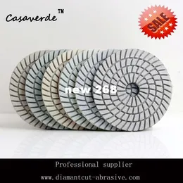 Free Shipping 100mm wet 4 inch wet diamond polishing pads,white Resin polisher for stone and granite