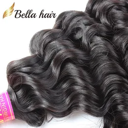 9A Malaysian Hair Extensions 10-26 Inch Human Hair Weft Bundles 1Piece Natural Color Deep Wave Julienchina Bella Quality