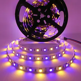 LED Strip 5050 RGBW DC12V 60LED / M RGBW + Biały / RGBW + Ciepły Biały Elastyczne LED Light Non-Waterproof 5m 300ED 5050 LED LED Light DC12V Elastyczny