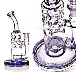 보라색 유리 봉 dab rigs 석유 장비 벌집 여과기 화려한 유리 흡연 물 파이프