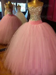 2021 Nowy prawdziwy obraz suknie balowe Długie sukienki Quinceanera z łukiem Lace Up Formalne Prom Party Quinceanera Suknie