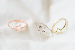 Pentagram rings of gold and silver products sell like hot cakes personalized classic women free shipping YP06372016 years festival best gift
