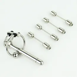 Latest Design Stainless steel Urethral Sounding Stimulate Peins Plug Chastity Device BDSM Sex Toys For Men Urethra Stretching