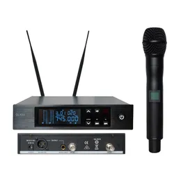 740-765 MHz Najwyższej jakości !! Prawdziwa różnorodność UHF Zawód Wireless Handheld System mikrofonu QLXD24 / QLXD2 QLXD4 Cordless Mic