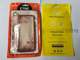 Zip Zipper Lock Plastikowy Torba Detaliczna Pudełko OPP Torba na iPhone XS Max XR 8 Plus Samsung S8 S9 Telefon Skórzany Pokrywa skrzynki