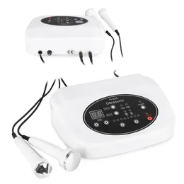 Personlig användning 1MHz 3MHz Ultraljud Winkle Acne Removal Facial Skin Dighting Face Spa Machine med två sonder