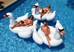 190 cm Gigant Nadmuchiwany Swan Float White Big Ride On Animal Zabawki Pływający Basen Dorośli Outdoor Basen Toy Toy Pinger Pierścień Dobra cena # T6