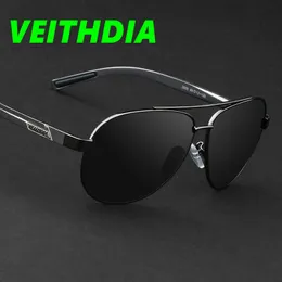 Veithdia Men Brand Design Coating Polarised Solglasögon Driving Mirror Fashion Goggles Glasses Oculos Eyewear Accessories 2605