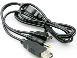 Hot Selling 2 i 1 USB Laddare Laddning Dataöverföringskabel för PSP 2000 3000 till PC