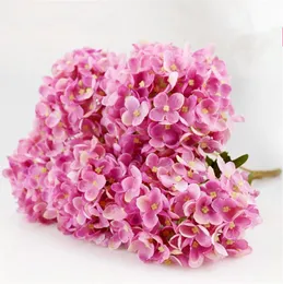 European Silk Hydrangea Bunch (5 heads/piece) 55cm/21.65" Length Artificial Flowers Watercress Hydrangeas for Wedding Centerpieces