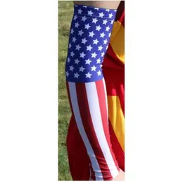 2017 US Flag Arm Rleeve Hope Faith Love Ribbon Survivor rękaw ramion Jestem Clapivor kompresyjnym rękawem raka piersi