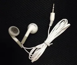 500pcs vit mode i öronlök hörlurar öronproppar 3,5 mm för mobiltelefon iPhone samsung mp3 mp4 mini hd headset gratis frakt
