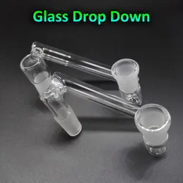 Glass Drop Down Adapter Männlich Weiblich 14mm 18mm 14mm 18mm Glass Drop Down Adapter Für Beveled Edge Quarz Banger Glass Water Pipes