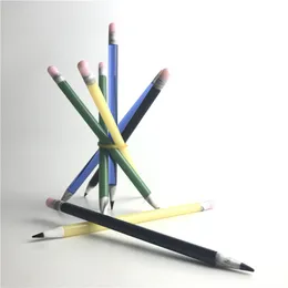 6インチの黄色の緑の黒い青のカラフルな厚いパイレックスの鉛筆の蒸発器ペンのオイルの蝋人形の鉛筆ツールが付いているガラスダバーの喫煙ツール