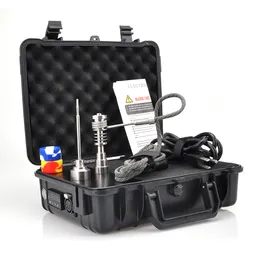 Pelic Dab Eletrônico Nail Box Kit E Digital Prego Coil Controlador de Temperatura PID Kavlar Bobina Com Titanium Nails Kit Completo