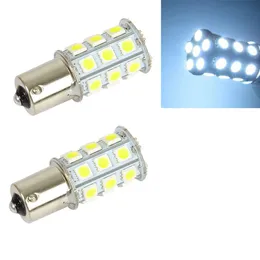 10st 1156 BA15S LED-billampor 27 LED 5050 SMD DC 12V Vit LED-lampa Vänd signal Parkering Sidoklampor TAIL LIGHT Universal Auto Lamp