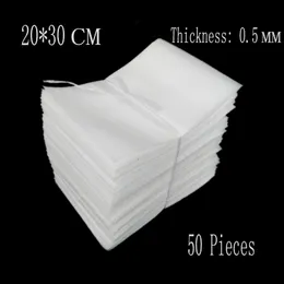 Wholesale-20*30cm 50Pcs 0.5mm EPE Foam Bags Protective Bag Wrap Polietileno Embalajes Burbujas Verpakkings Materiaal For Packing Material