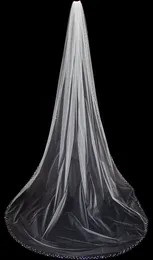 New Arrival Cathedral 3 M White Ivory Wedding Veil Crystal Welony ślubne z grzebieniem 1t