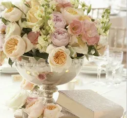 Piękny złoty żelazo duży wazon mentalny na ślub