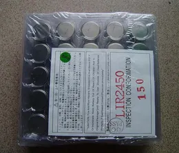 3.6V LiR2450 Rechargeable Coin Button Cell Battery Li-ion 1000pcs/Lot