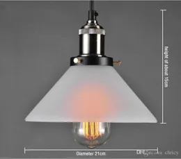 Loft LED szklana lampa wisząca oświetlenie restauracji Europa Północna przemysłowa lampa wisząca kreatywna wisząca lampa wisząca z pojedynczą głowicą