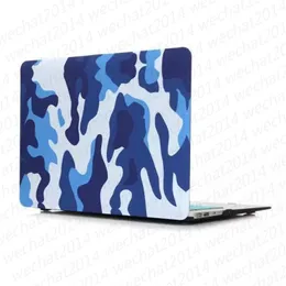 100PCS Camouflage Gummierte Matt Matte Hard Shell Laptop Fällen Ganzkörper Fall Abdeckung für Apple Macbook Air Pro 11'' 12'' 13" 15"